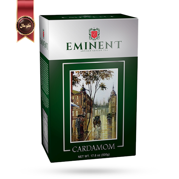 چای امیننت eminent مدل هلدار cardamom وزن 500 گرم